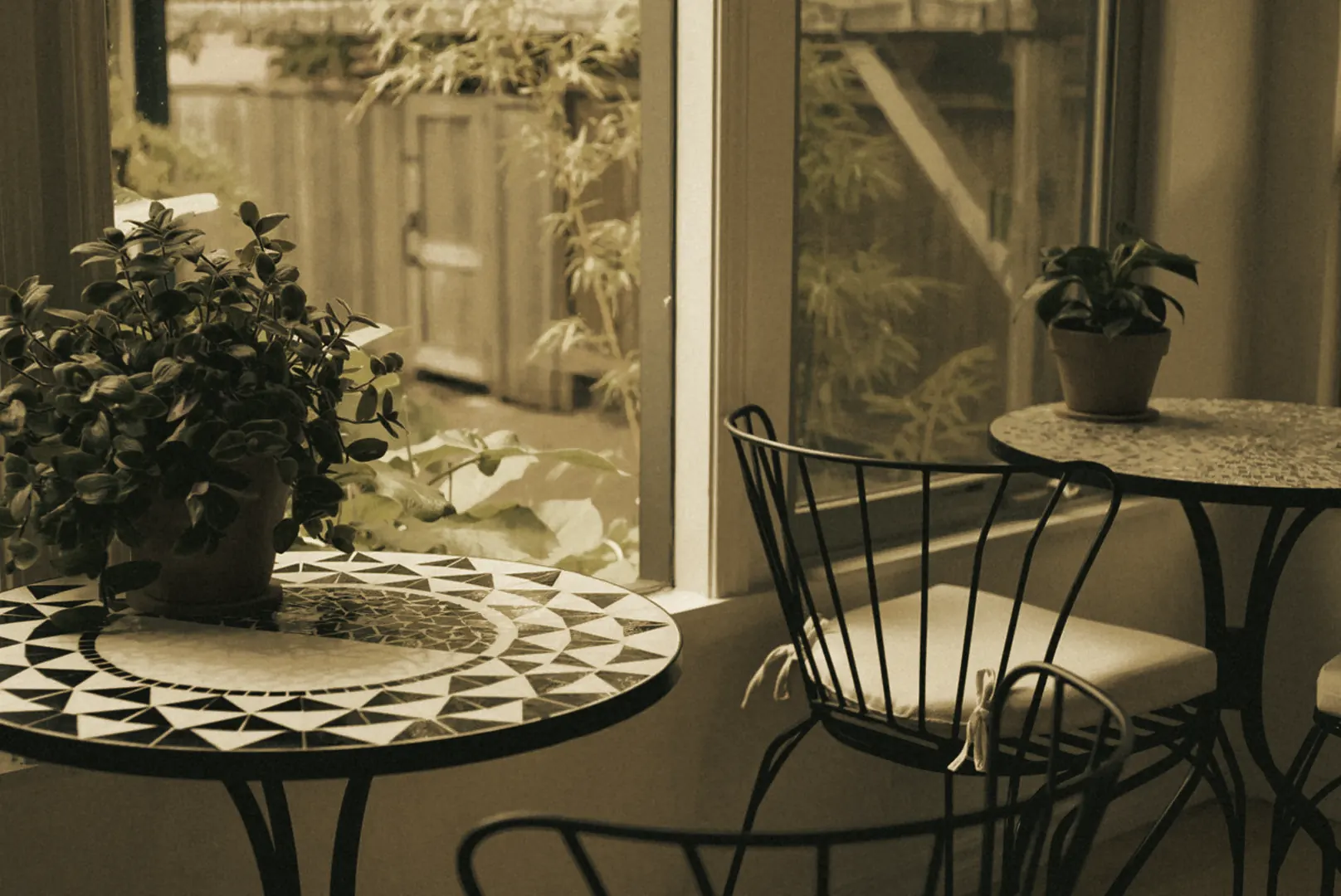 The garden terrace